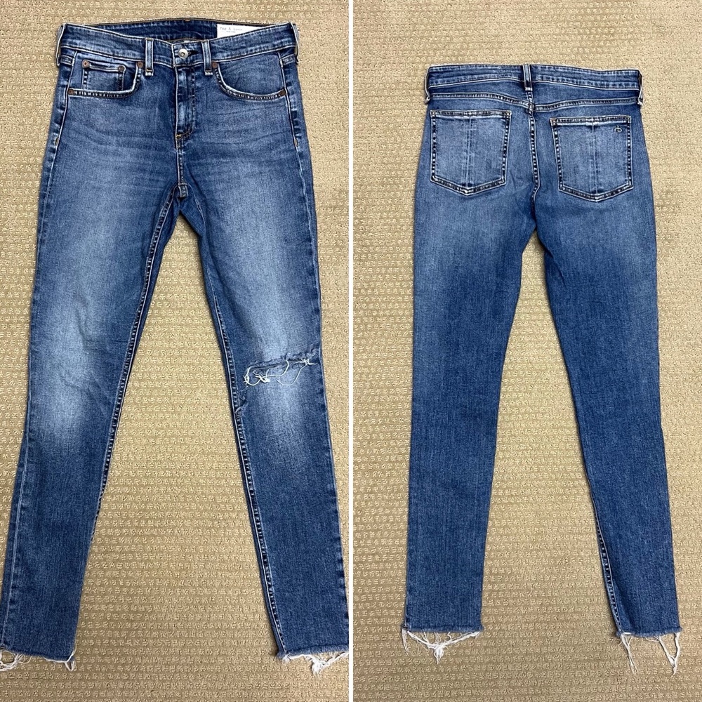 Rag & Bone Cate Mid-Rise Ankle Skinny Jeans